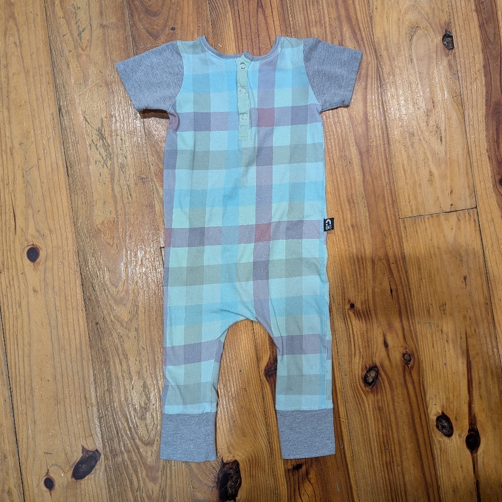 Rags Plaid 2T Jumpsuit with Gray Accents